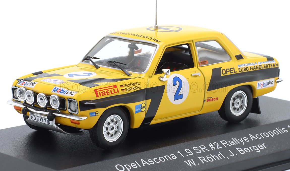 OPEL - ASCONA 1.9 SR N 2 RALLY ACROPOLIS 1975 W.RO