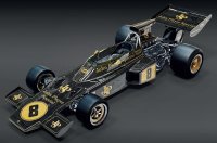 F1 LOTUS 72D FORD JPS N 32 WINNAAR BRITSE GP EMERSON FITTIPALDI 1972 WERELDKAMPIOEN