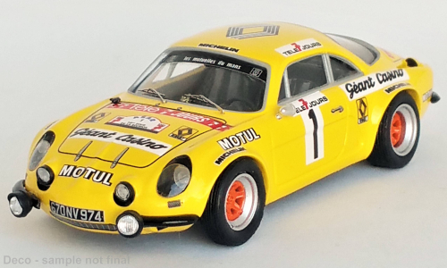 Alpine Renault A110, No.1, Tour de la Reunion, B.B
