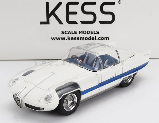 ALFA ROMEO - 6C 3000 SUPERFLOW I PININFARINA 1956 - BLANC BLEU