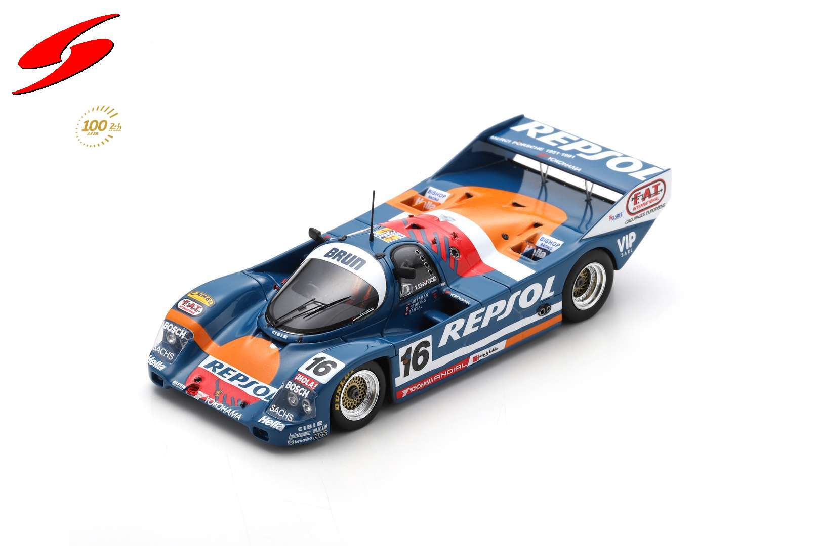 PORSCHE 962 C NO.16 24H LE MANS 1991 H. HUYSMAN - 