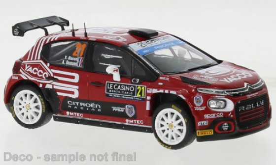 Citroen C3, No.21, WRC2, Rally Monte Carlo , Y.Rossel/A.Dunand, 2023