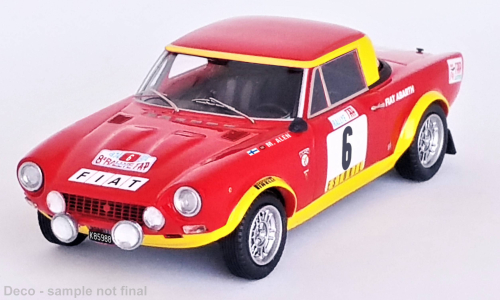 Fiat 124 Abarth Rallye, No.6, Rallye WM, Rallye Po