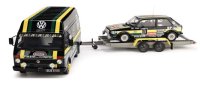 Volkswagen LT35 With Golf Gti MK1 Gr.2 *Resin series*, noir/vert/jaune; 1978