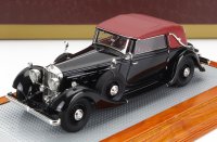 HORCH - 780 SPORT CABRIOLET GESLOTEN 1933 - NOIR ROUGE