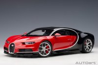 Bugatti Chiron (Italiaans rood / Nocturne zwart)