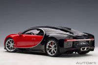 Bugatti Chiron (Italiaans rood / Nocturne zwart)