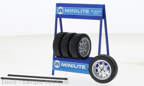 Wielset: Mini Lite, zilver, set van 4 wielen