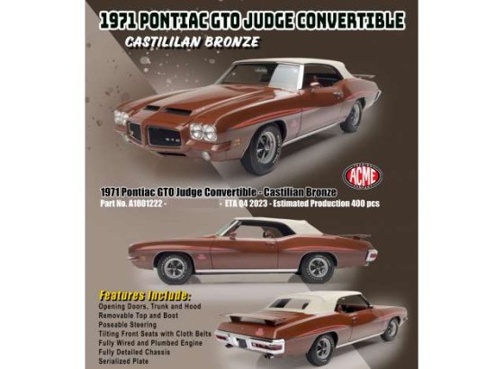 Pontiac GTO Judge Convertible, bronze  1971