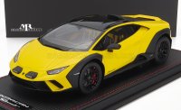 LAMBORGHINI - HURACAN N 63 STERRATO 2022 - WITH SHOWCASE -  JAUNE NOIR