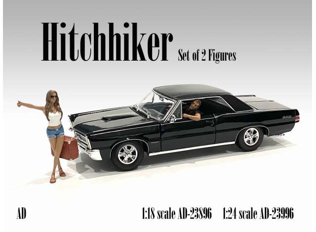 Figurines Set Include 1X driver 1x Hitchhiking Gir