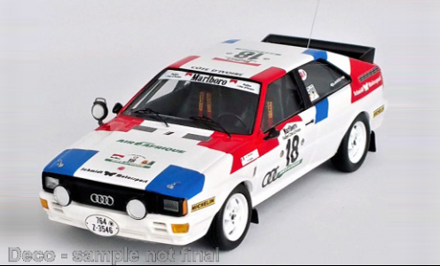 Audi quattro, No.18, Rallye WM, Rallye Bandama, A.