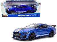 Ford SHELBY 2020 blue ,lignes blanc