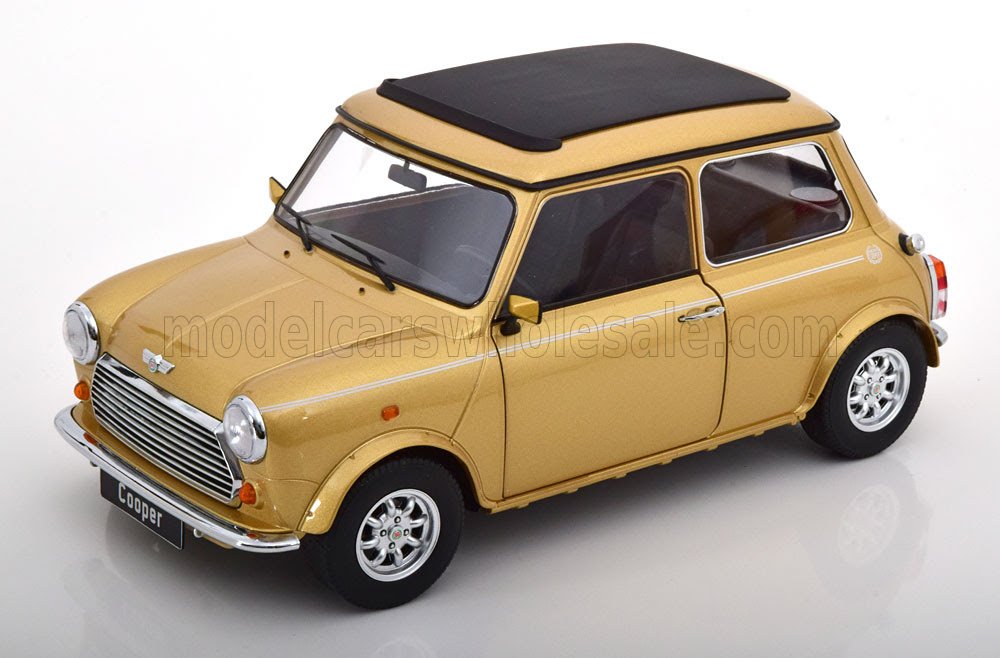 Schaalmodel Mini - Cooper Sunroof Lhd 1992 - Goud Met Zwart 1/12