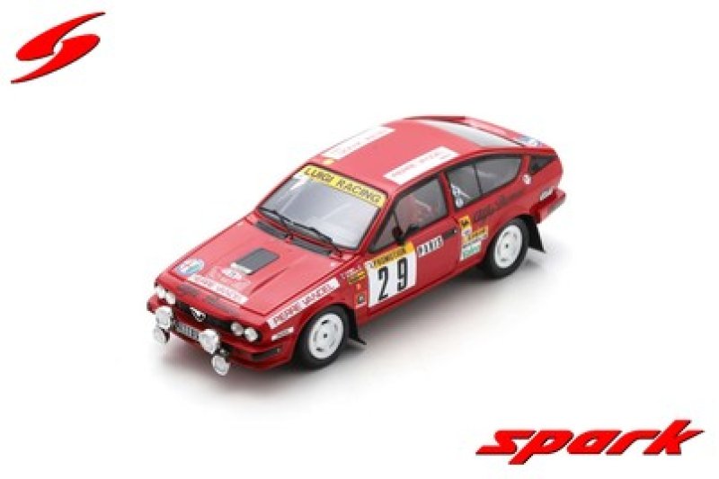 ALFA ROMEO GTV6 N°29 15ÈME RALLYE MONTE CARLO 1983  Y. LOUBERT - T. FOND