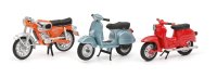 SIMSON - SET 3X SCHWALBE KR51/1 1968 + ZUNDAPP KS50 SUPER SPORT 1950 - PIAGGIO VESPA 150 PX 1978