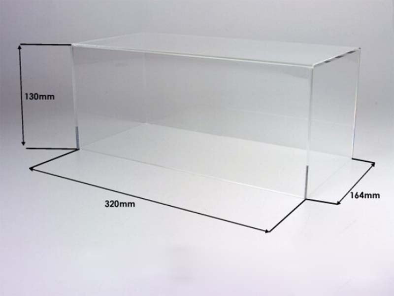 BBR Vitrine 1/18 handgemaakt plexiglas zonder basis