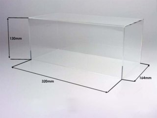BBR Vitrine 1/18 handgemaakt plexiglas zonder basis