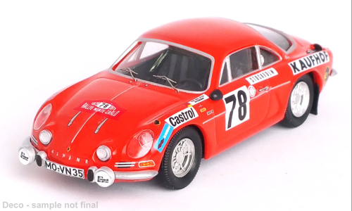 Alpine Renault A110 , No.78, Rallye WM, Rallye Mon
