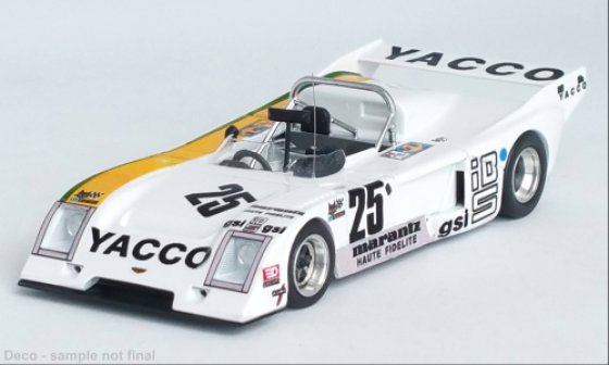 Chevron B36, RHD, No.25, Yacco, 24h Le Mans, B.Scotty/D.Laurent/P.Hesnault, 1980