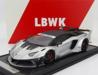 LAMBORGHINI - AVENTADOR GT EVO LBWK LB-WORKS 2019 - SILVER CARBON BLACK