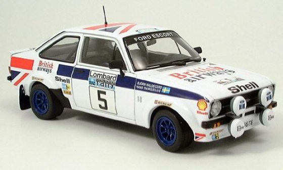 Ford Escort RS 1800, No.5, Rallye RAC Lombard, B.Waldegard/H.Thorszelius