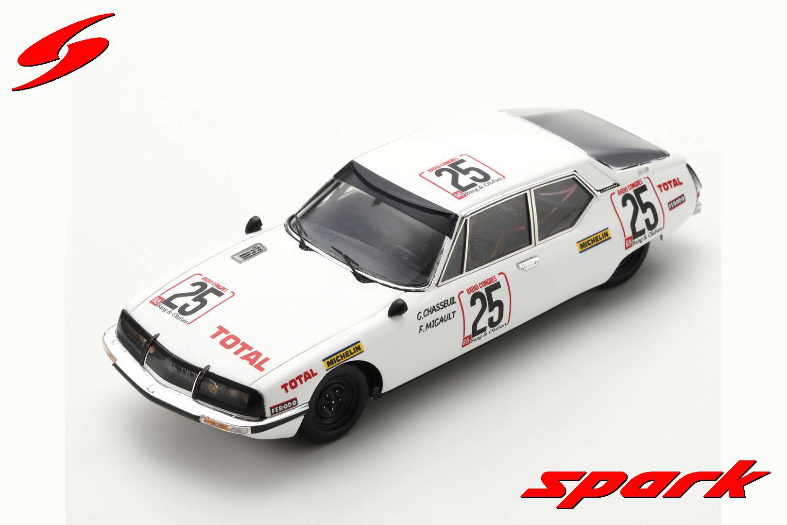 CITROEN SM MASERATI 24u SPA 1974 nr25, g.chasseuil