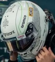 HELMET LANCE STROLL ASTON MARTIN ARAMCO COGNIZANT F1 TEAM GP JAPON 2023