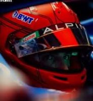 HELMET ESTEBAN OCON BWT ALPINE F1 TEAM SEASON UPDATE 2023