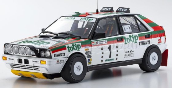 LANCIA - DELTA HF INTEGRALE 4WD (nachtversie) TEAM LANCIA TOTIP N 1 WINNAAR RALLY TARGA FLORIO 1987 D.CERRATO - G.CERRI