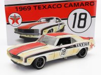 CHEVROLET - CAMARO RS COUPE N 18 TEXACO RACING 1969 - WIT ROOD ZWART