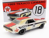 CHEVROLET - CAMARO RS COUPE N 18 TEXACO RACING 1969 - WIT ROOD ZWART