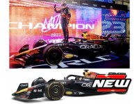 RED BULL - SET 2X F1 RB19 TEAM ORACLE RED BULL RACING N 1 WORLD CHAMPION 2nd SPRINT RACE + WINNER QATAR GP 2023 MAX VERSTAPPEN