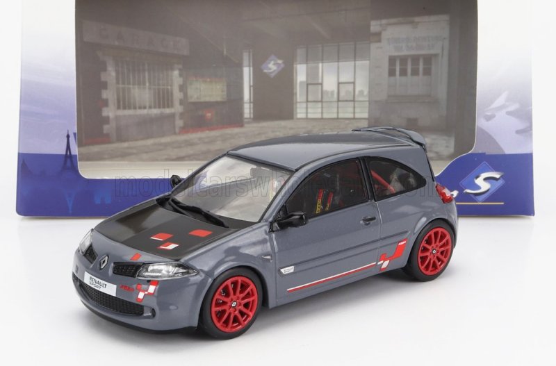 Modèle Réduit SOLIDO Renault Megane R26R 2009 Gris échelle 1:43 - Collection Voiture Miniature