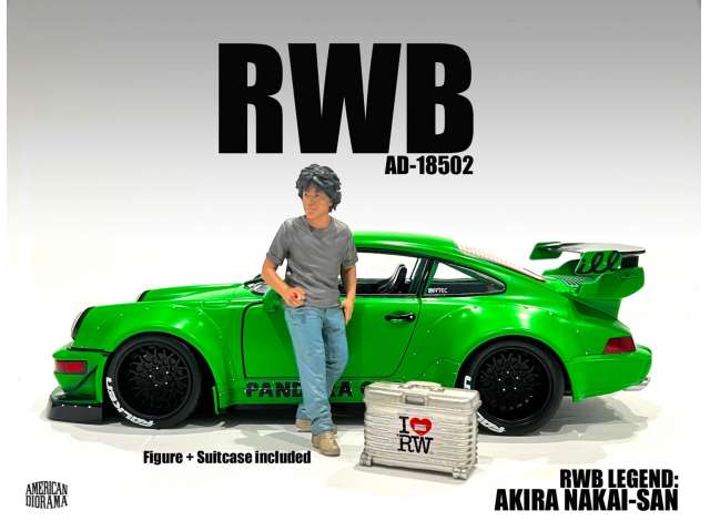 RWB Legend Akira Nakai-San Figure & Suitcase