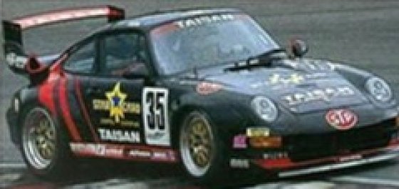 PORSCHE 993 GT2 N°35 TAISAN STARCARD WINNER RD.5 GT1 JGTC 1995 A. REID - M. KONDO