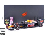 Red Bull Racing Honda RB16B No.33 Red Bull Racing Winner Abu Dhabi GP 2021 Max Verstappen World Champion Edition with No.1 Board and Pit Board / with Acrylic Cover