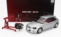 HONDA - CIVIC EK9 TYPE R WITH ENGINE AND ACCESSORIES 1999 - VOGUE SILVER MET