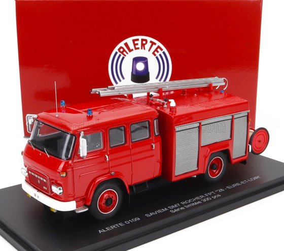 Schaalmodel van Saviem SM7 Rocher FPT Sides 28 Eure-et-Loir 1976 in 1/43 van Alerte