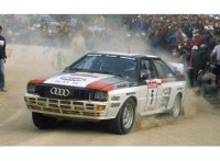 Audi Quattro A2, No.5, Rallye WM, Rallye San Remo, Zusatzscheinwerfer liegen ein, H.Mikkola/A.Hertz, 1983