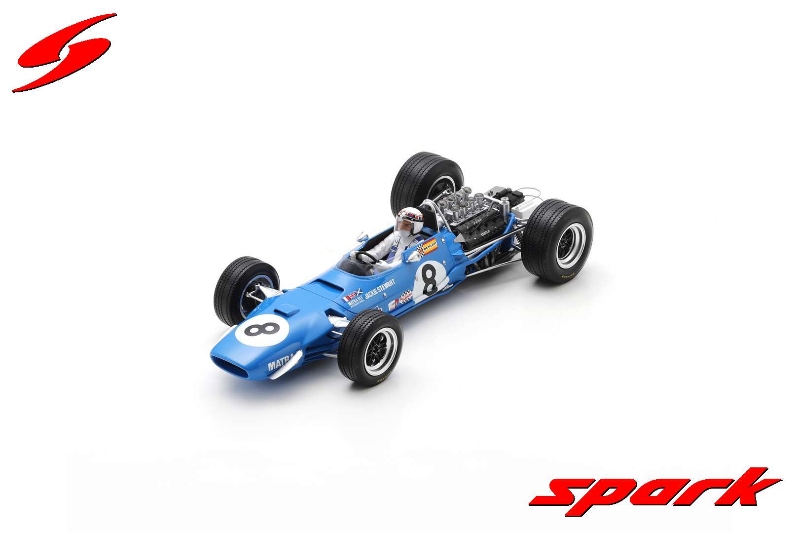 MATRA MS10 NR. 8 WINNAAR NEDERLANDSE GP 1968 JACKI