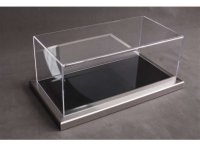 VITRINE SHOW-CASE 1/12 - DIEPPE ZWART ACRYL METALEN VOET