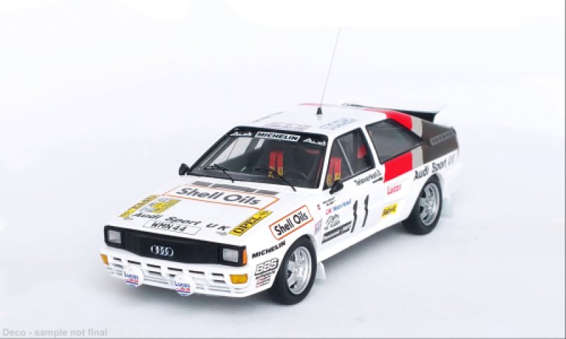 Audi quattro, No.11, Rallye WM, Rallye Schweden, D.Llewellin/P.Short, 1985