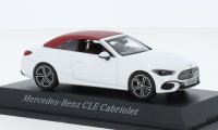 Mercedes CLE Cabriolet (A236), wit-metallic, Softtop (rood) op zijn plaats, 2024