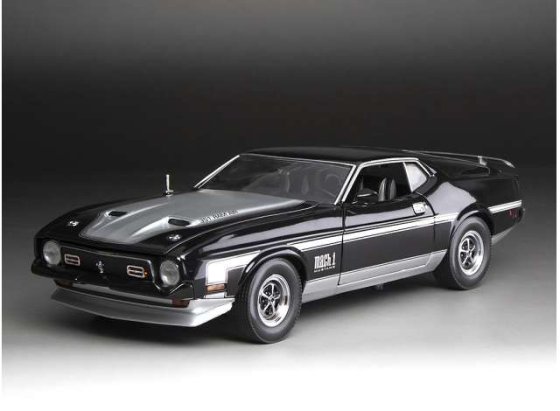Ford Mustang Mach I, raven noir 1971