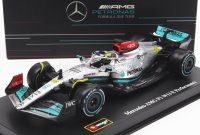 MERCEDES GP - F1 W13E TEAM MERCEDES-AMG PETRONAS F1 N 44 SEASON 2022 LEWIS HAMILTON - WITH HELMET AND PLASTIC SHOWCASE