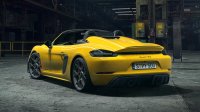 Porsche Cayman Spyder RS ​​Weissach-pakket (geel)