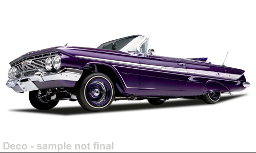 Chevrolet Impala Cabriolet Lowrider, paars, met be