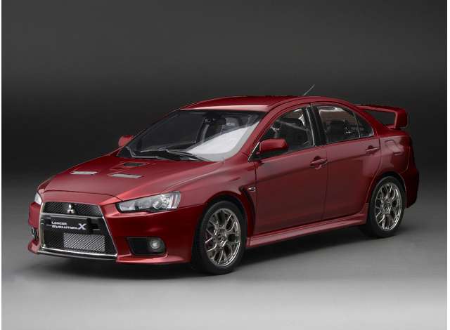 Mitsubishi Lancer Evo X, rood metallic