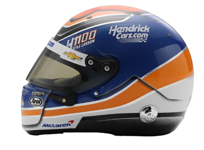 HELMET KYLE LARSON ARROW MCLAREN HENDRICKCARS.COM 